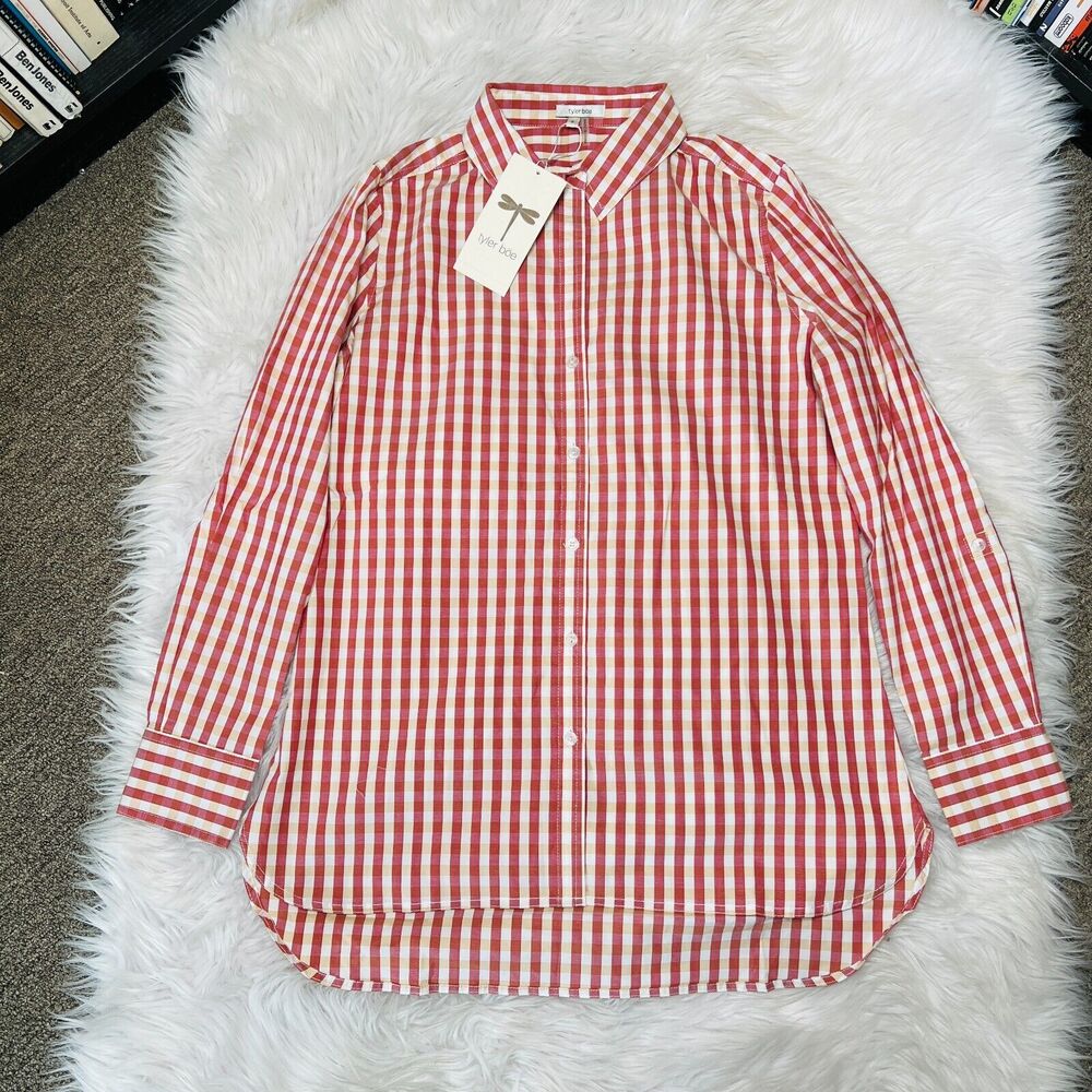 TYLER BOE BUTTON DOWN PLAID SHIRT SIZE S STYLE 33221J